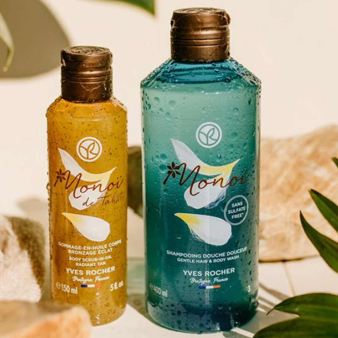 MONOI eļļas ķermeņa skrubis ar kokosriekstu čaumalām, 150ml