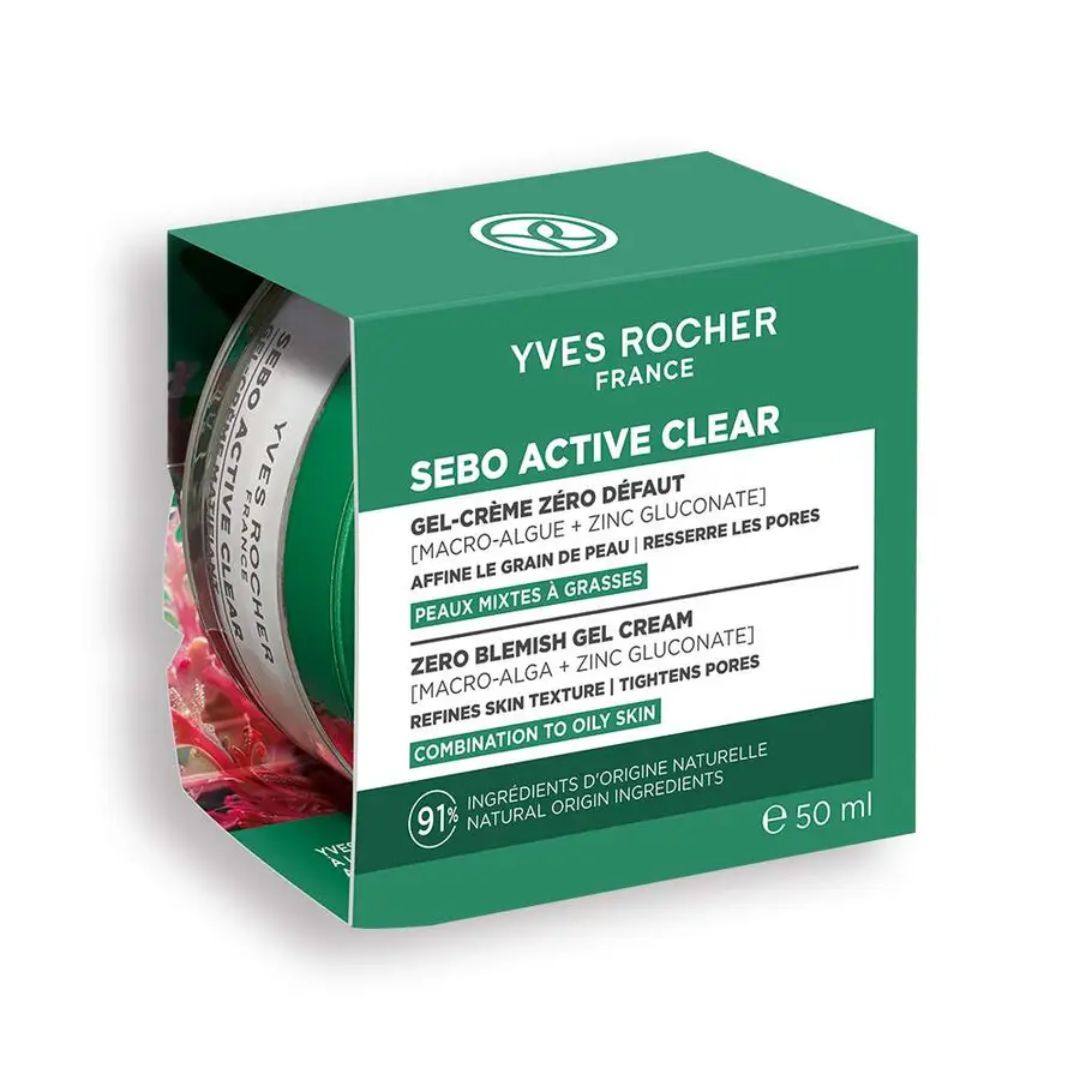 SEBO ACTIVE CLEAR matējošs, gēlveida krēms taukainai ādai, 50ml