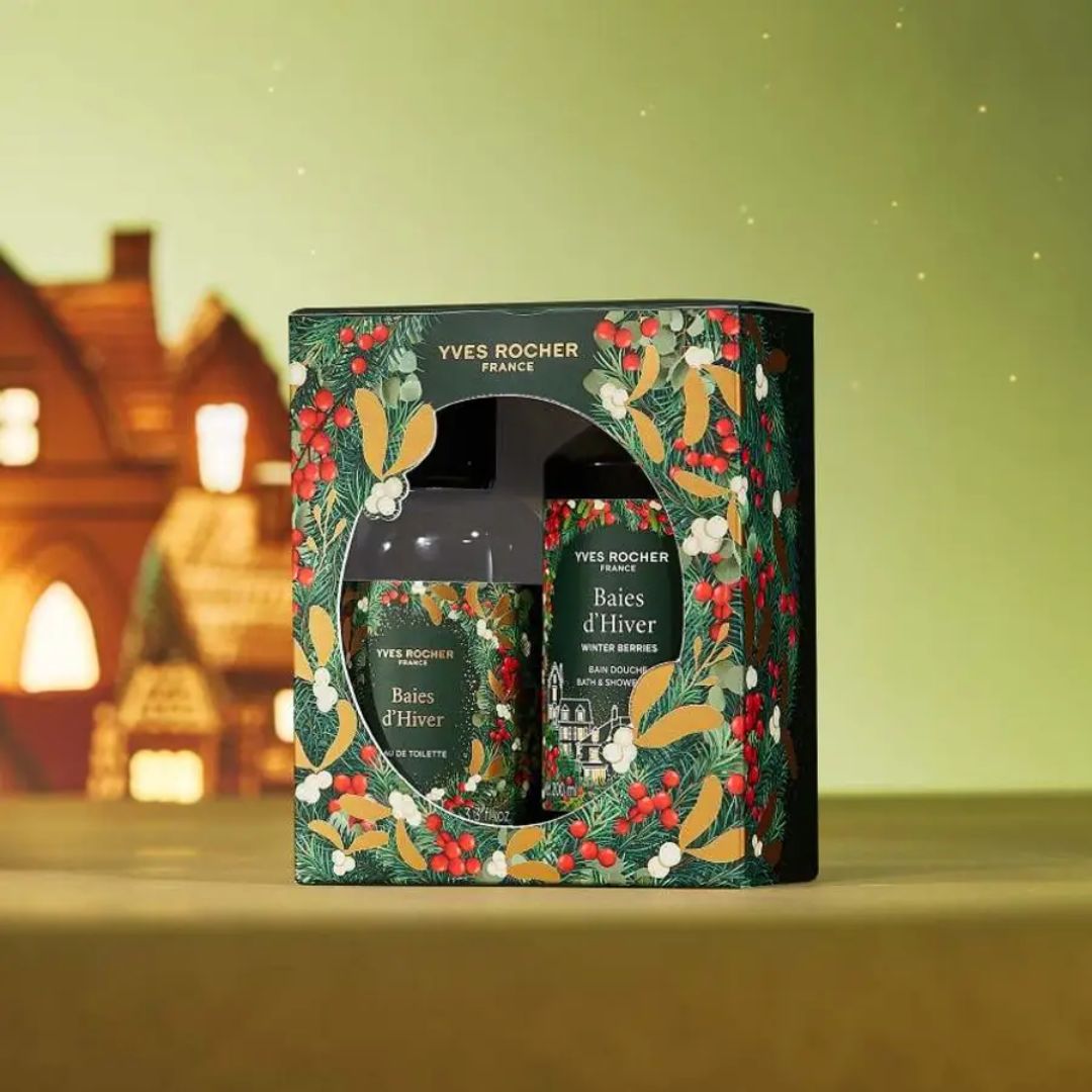 ZIEMAS OGAS dāvanu komplekts ar tualetes ūdeni un dušas gēlu