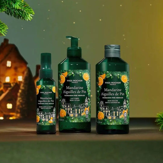 MANDARĪNU UN PRIEŽU SKUJAS ķermeņa pieniņš, 390ml