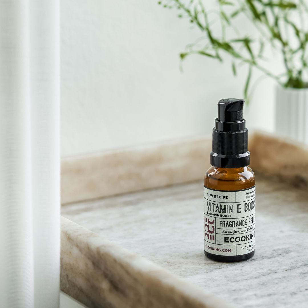 ECOOKING E VITAMĪNA SERUMS bez smaržvielām, mitrinātai un nomierinātai ādai, 20ml