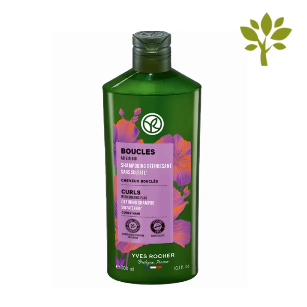 KRĒMĪGS ŠAMPŪNS elastīgām lokām un cirtām ar dabīgu lina ekstraktu, 300ml