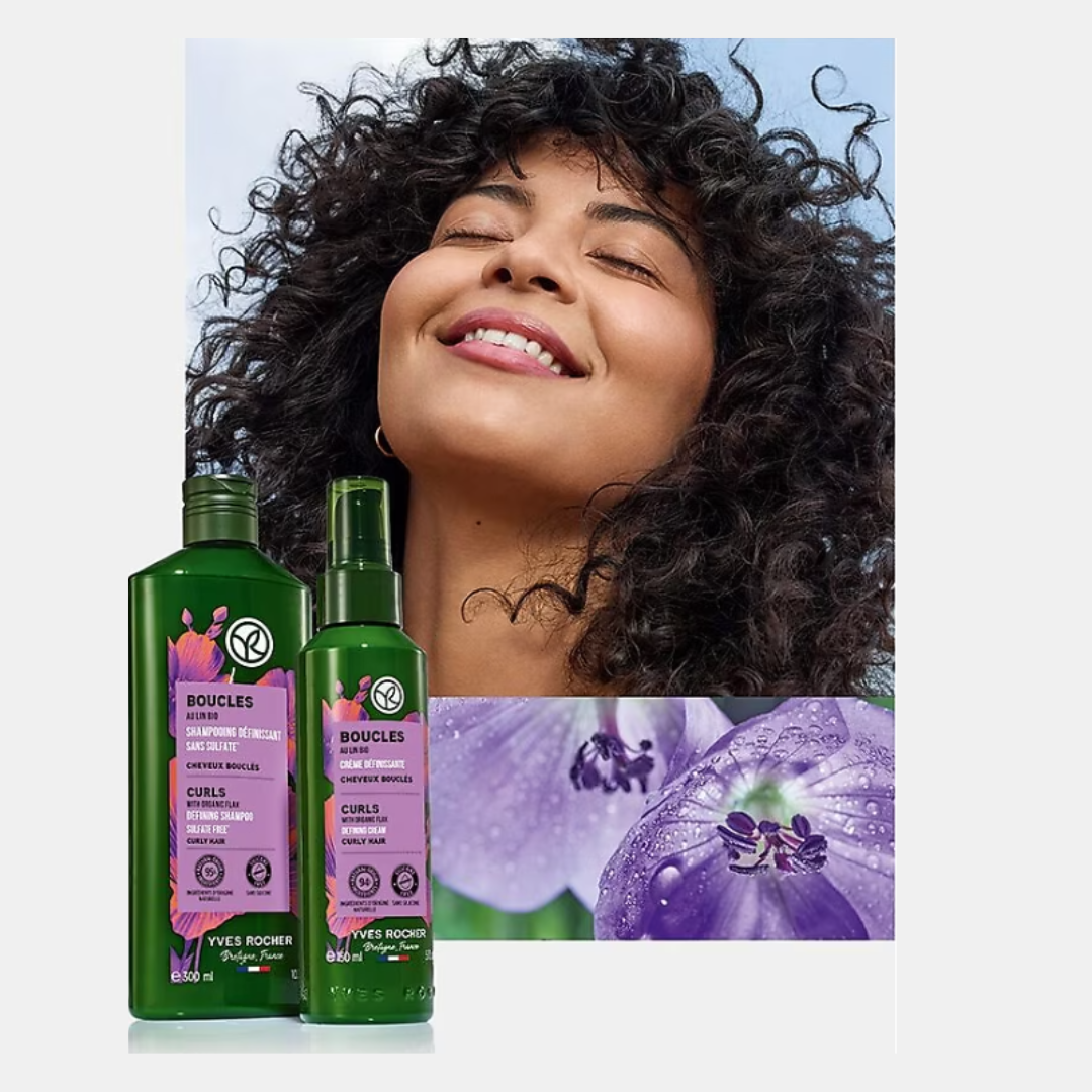 KRĒMĪGS ŠAMPŪNS elastīgām lokām un cirtām ar dabīgu lina ekstraktu, 300ml