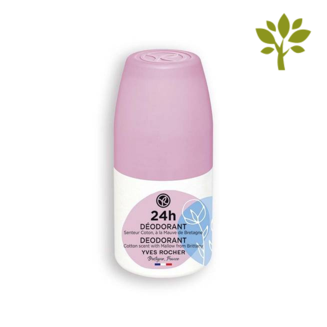 24H dezodorants ar dabīgas kokvilnas un malvas ekstraktiem, 50ml