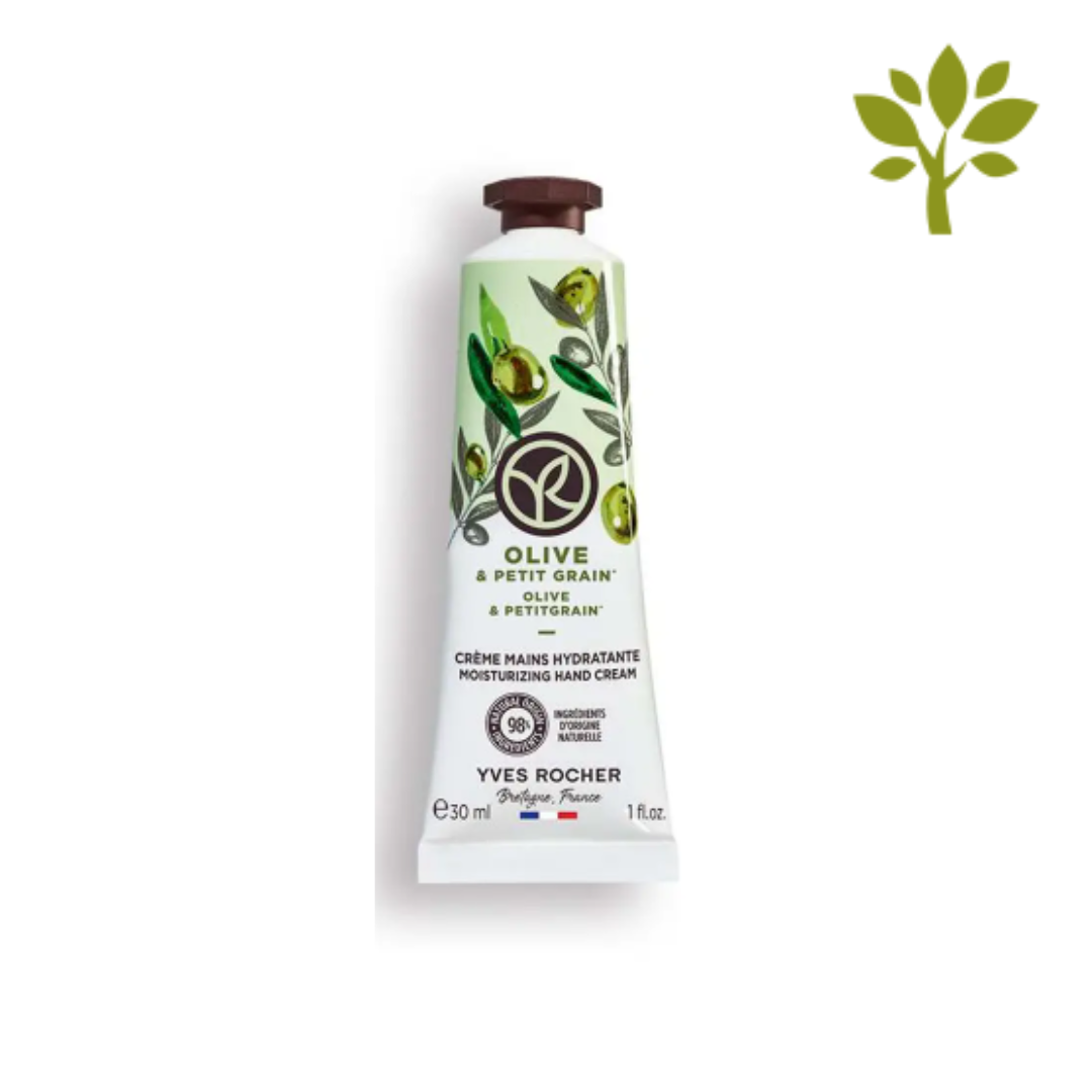 BAIN DE NATURE mitrinošs roku krēms ar dabīgu petitgreina eļļu un olīvu ekstraktu, 30ml