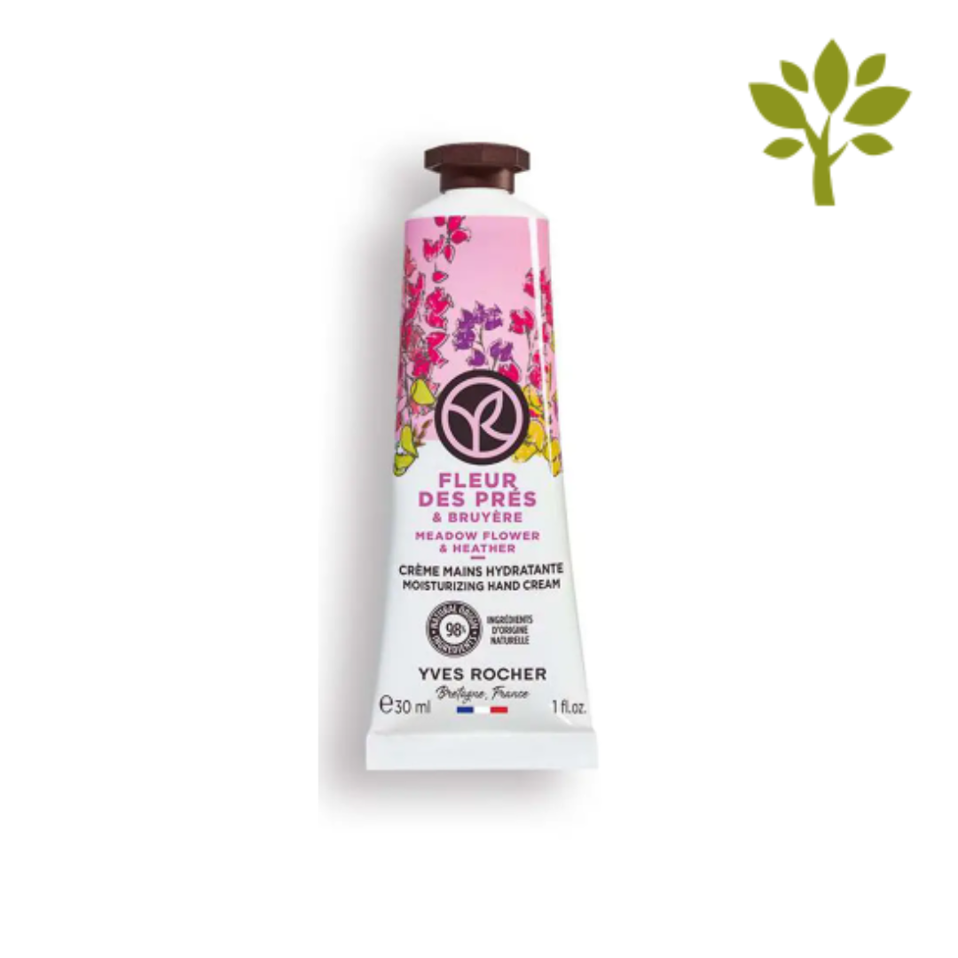 BAIN DE NATURE mitrinošs roku krēms ar dabīgu viršu un pļavas ziedu ekstraktiem, 30ml
