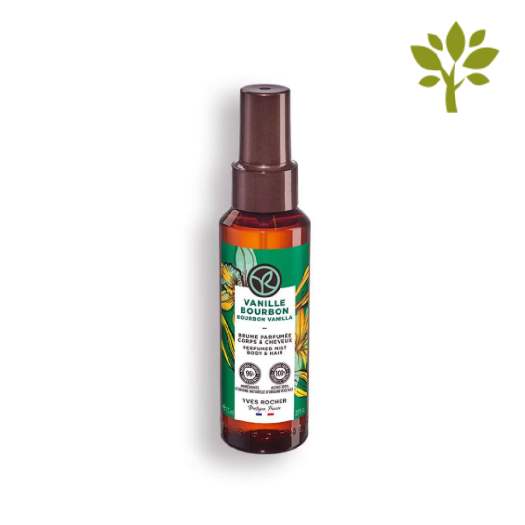 BAIN DE NATURE parfimēts sprejs ķermenim un matiem ar dabīgu burbonas vaniļas ekstraktu, 100ml
