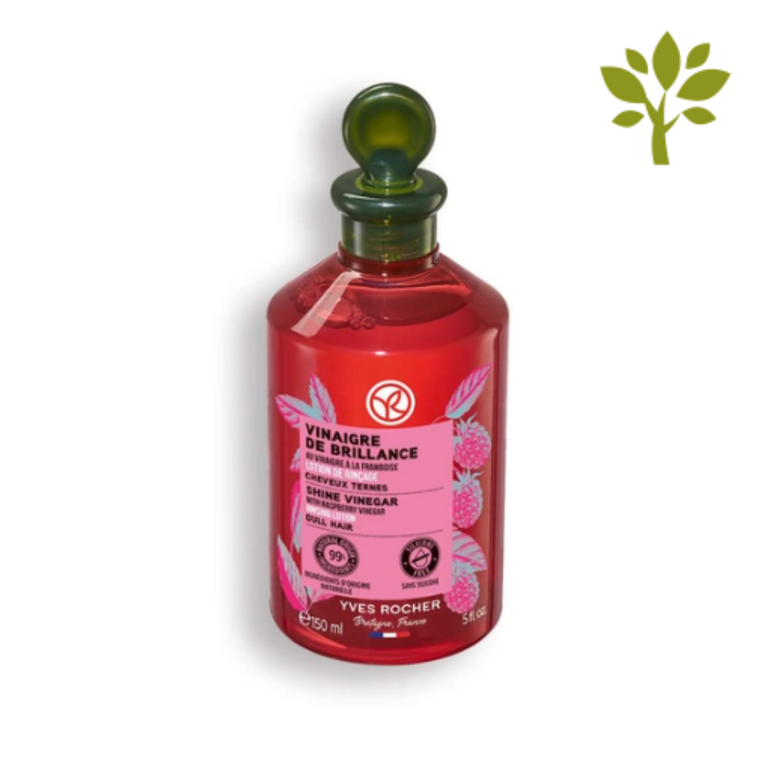 SHINE maigs matu etiķis spīdumam ar dabīgu aveņu ekstraktu, 150ml