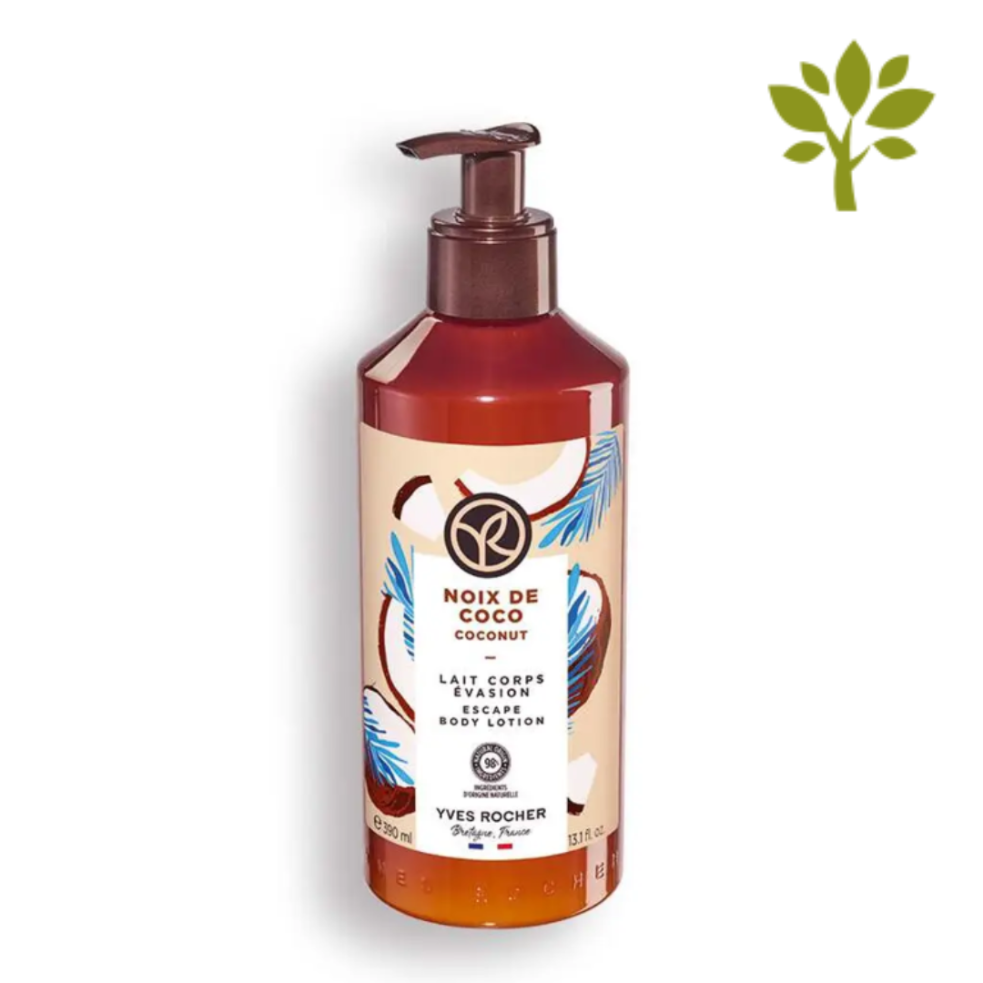 BAIN DE NATURE ķermeņa pieniņš ar dabīgu kokosriekstu ekstraktu, 390ml