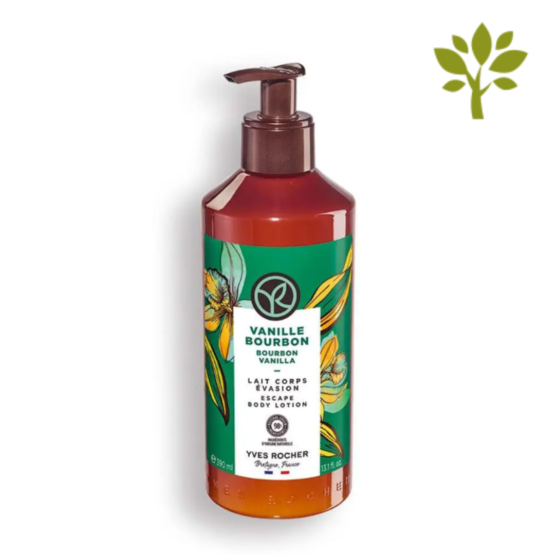 BAIN DE NATURE ķermeņa pieniņš ar dabīgu burbonas vaniļas ekstraktu, 390ml