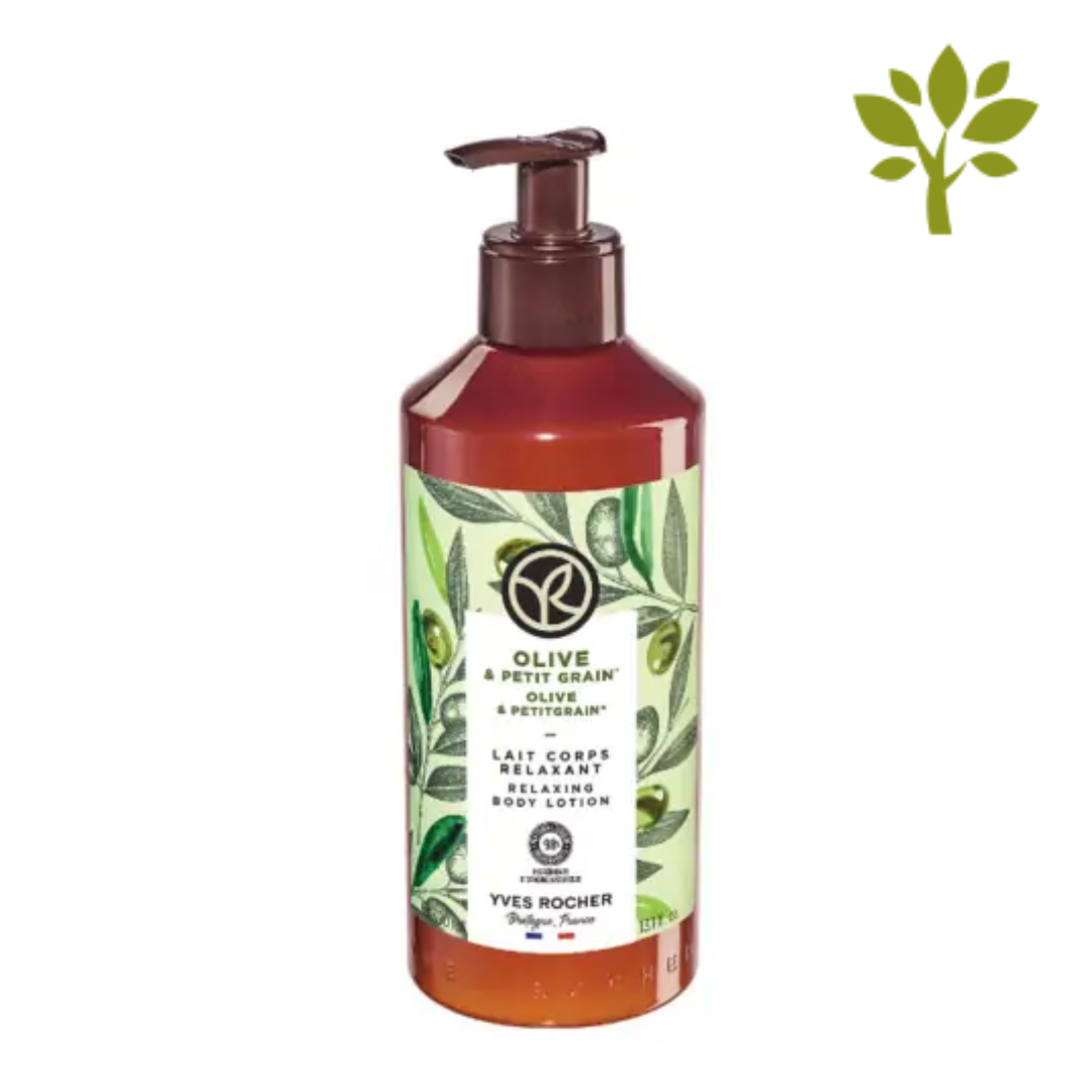 BAIN DE NATURE ķermeņa pieniņš ar dabīgu petitgreina eļļu un olīvu ekstraktu, 390ml