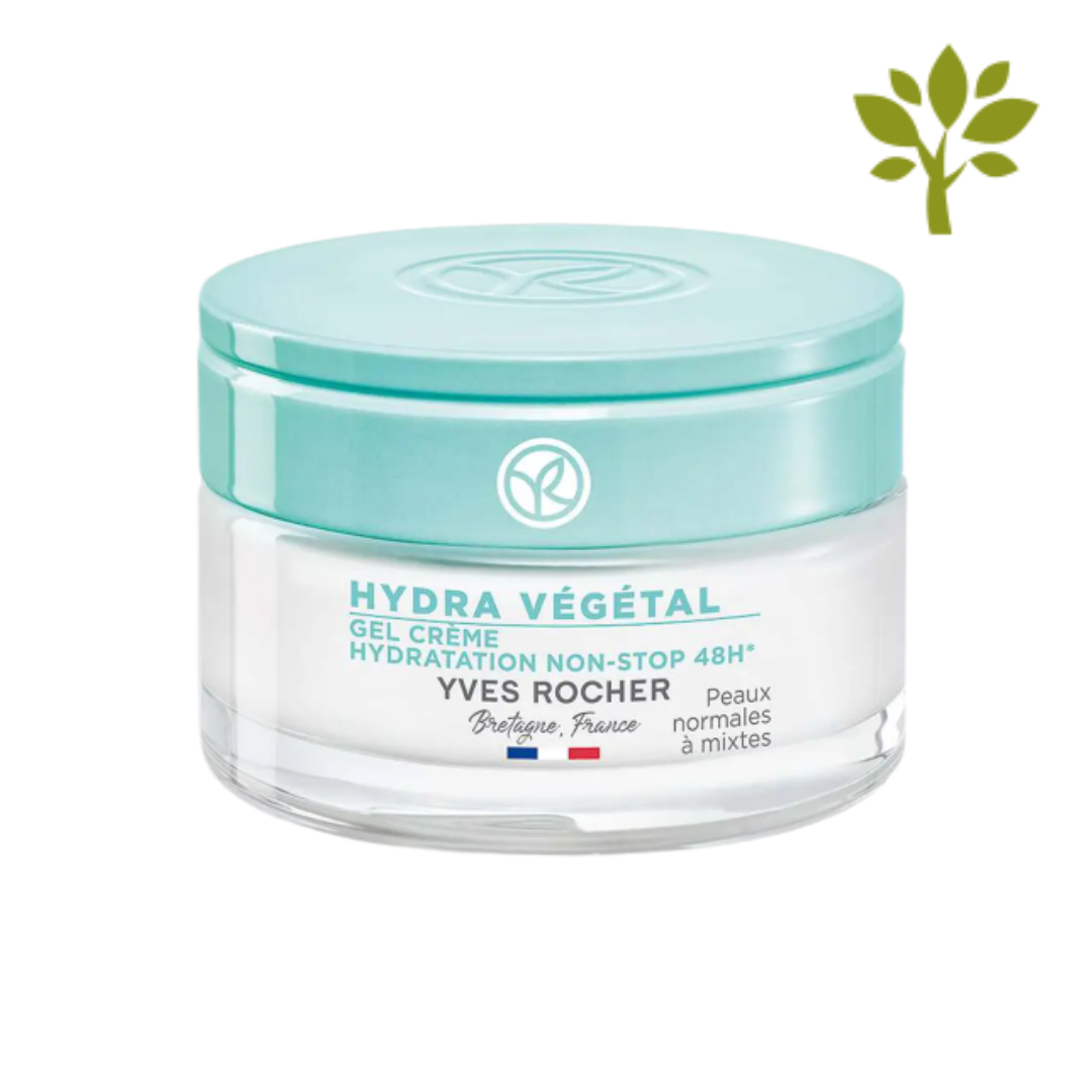 HYDRA VEGETAL 48H viegls mitrinošs gēlveida krēms ar dabīgu Edulis auga ekstraktu, 50ml