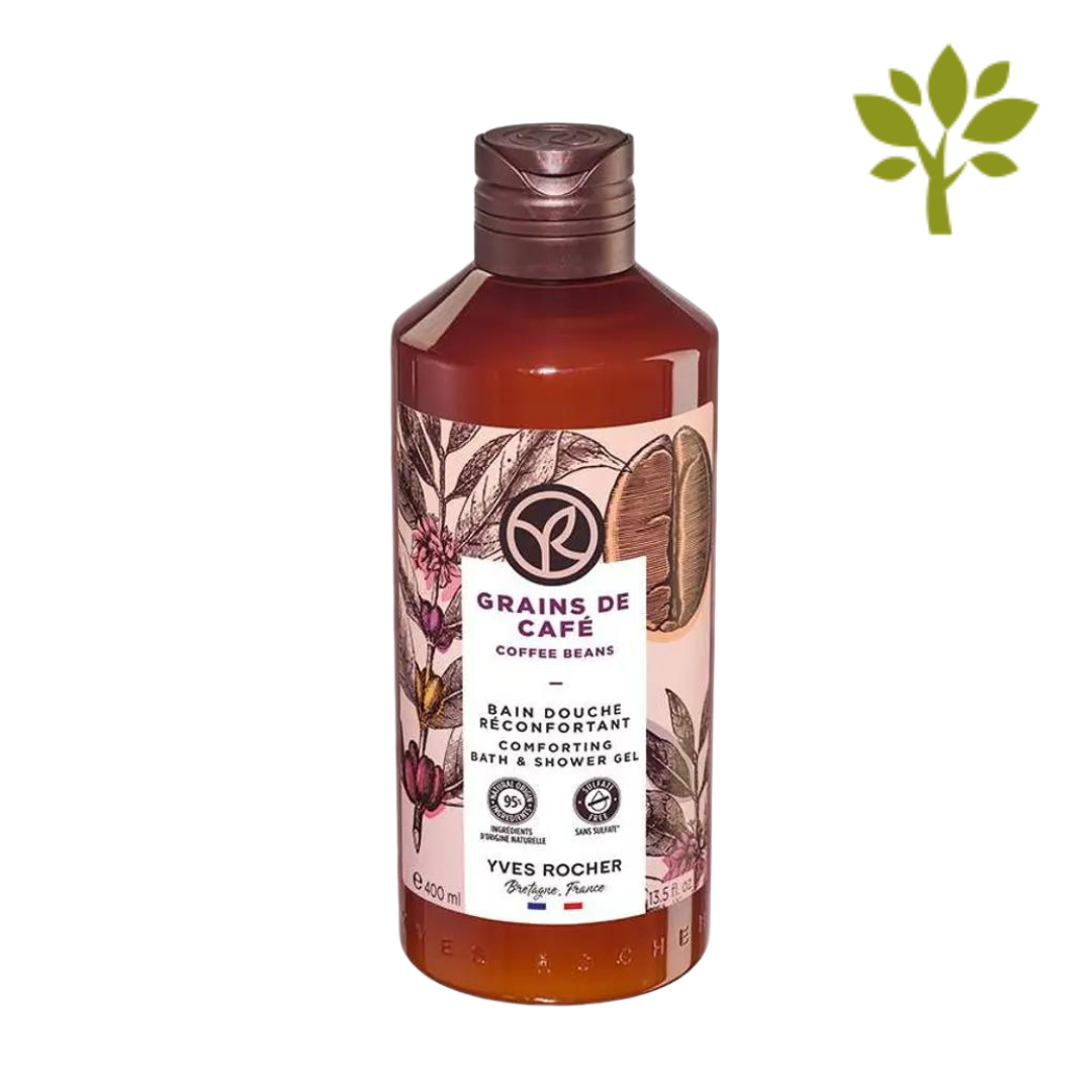 BAIN DE NATURE dušas gēls ar dabīgu Arabika kafijas pupiņu ekstraktu, 400ml