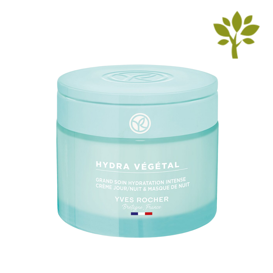 HYDRA VEGETAL universāls mitrinošs krēms- nakts maska ar dabīgu Edulis auga ekstraktu, 75ml