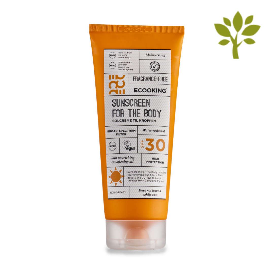 ECOOKING HIPOALERĢISKS SAULES AIZSARGLĪDZEKLIS ĶERMENIM AR SPF 30 ar dabīgu E vitamīnu, 200ML