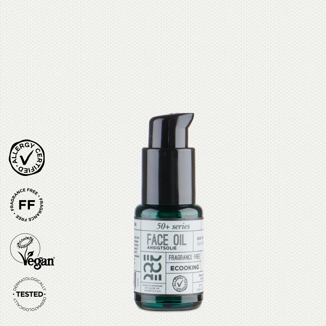 ECOOKING 50+ SEJAS EĻĻA ar CBD no citrusaugļu mizas, hipoalerģiska 30ml
