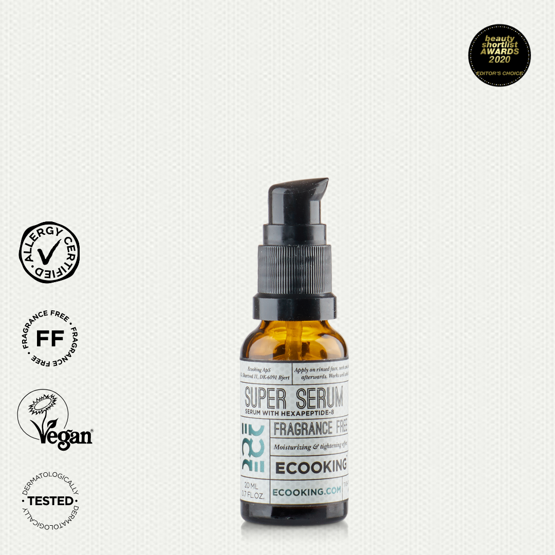 ECOOKING SUPER SERUMS, nostiprinātai un izlīdzinātai ādai, hipoalerģisks 20ml