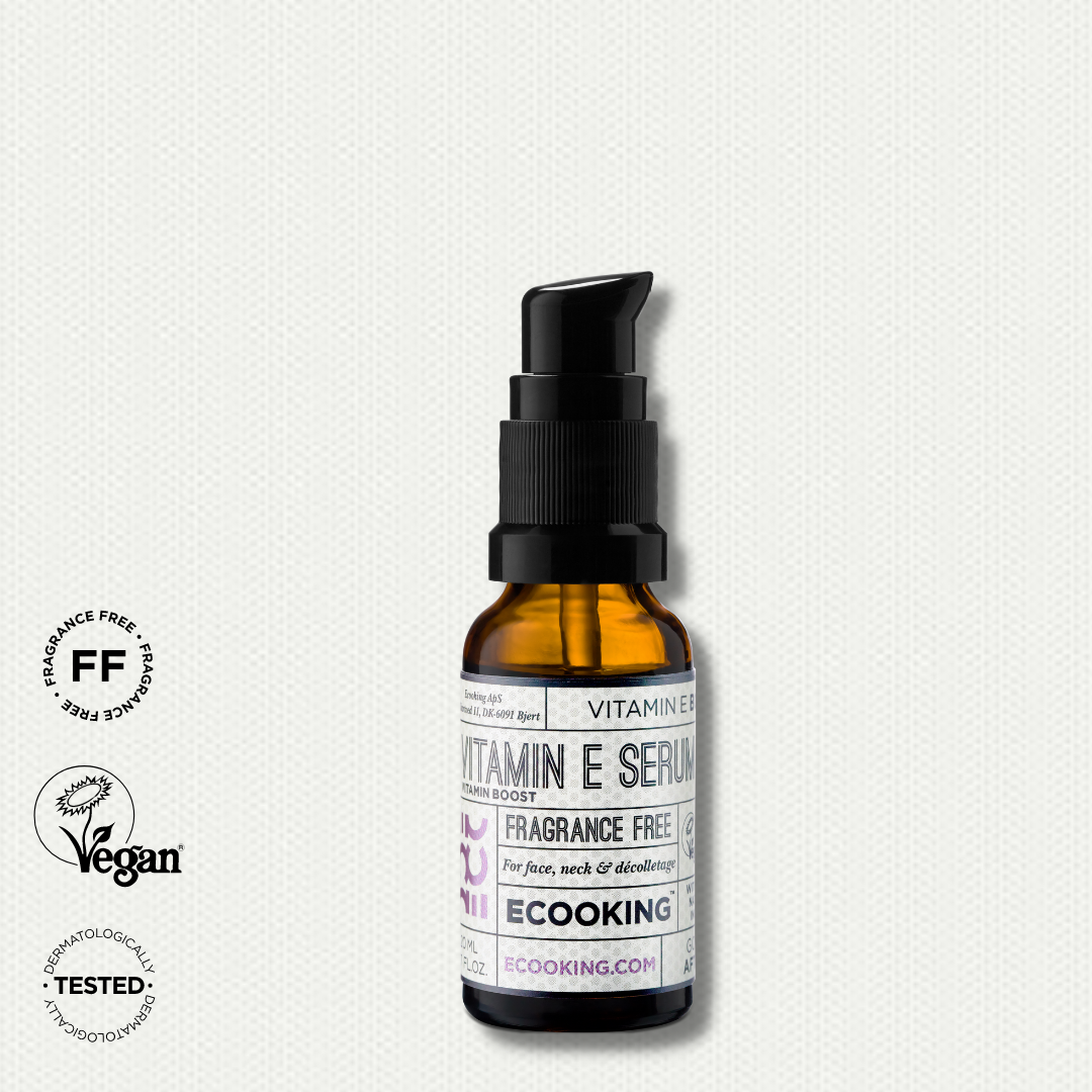 ECOOKING E VITAMĪNA SERUMS bez smaržvielām, mitrinātai un nomierinātai ādai, 20ml