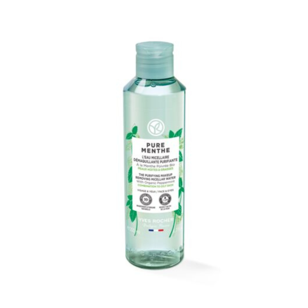 PURE MENTHE attīrošs micelārais ūdens ar organiksu piparmētras ekstraktu, 200ml