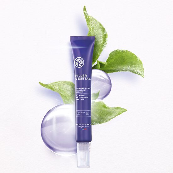 FILLER VEGETAL izlīdzinošs pretgrumbu acu krēms ar hialuronskābi un dabīgu Ledus auga ekstraktu, 14ml