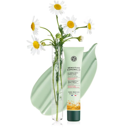 SENSITIVE CAMOMILLE koriģējošs krēms apsārtušai ādai ar organisku kumelītes ekstraktu, 40ml