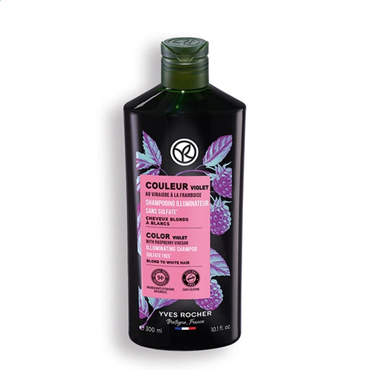 IZGAISMOJOŠS VIOLETAIS ŠAMPŪNS krāsotiem matiem ar aveņu ekstraktu, 300ml