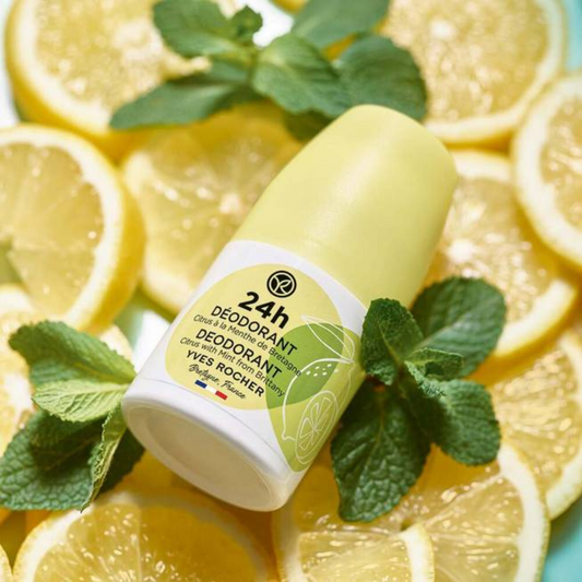 BAIN DE NATURE 24H dezodorants ar dabīga citrona un piparmētras ekstraktiem, 50ml