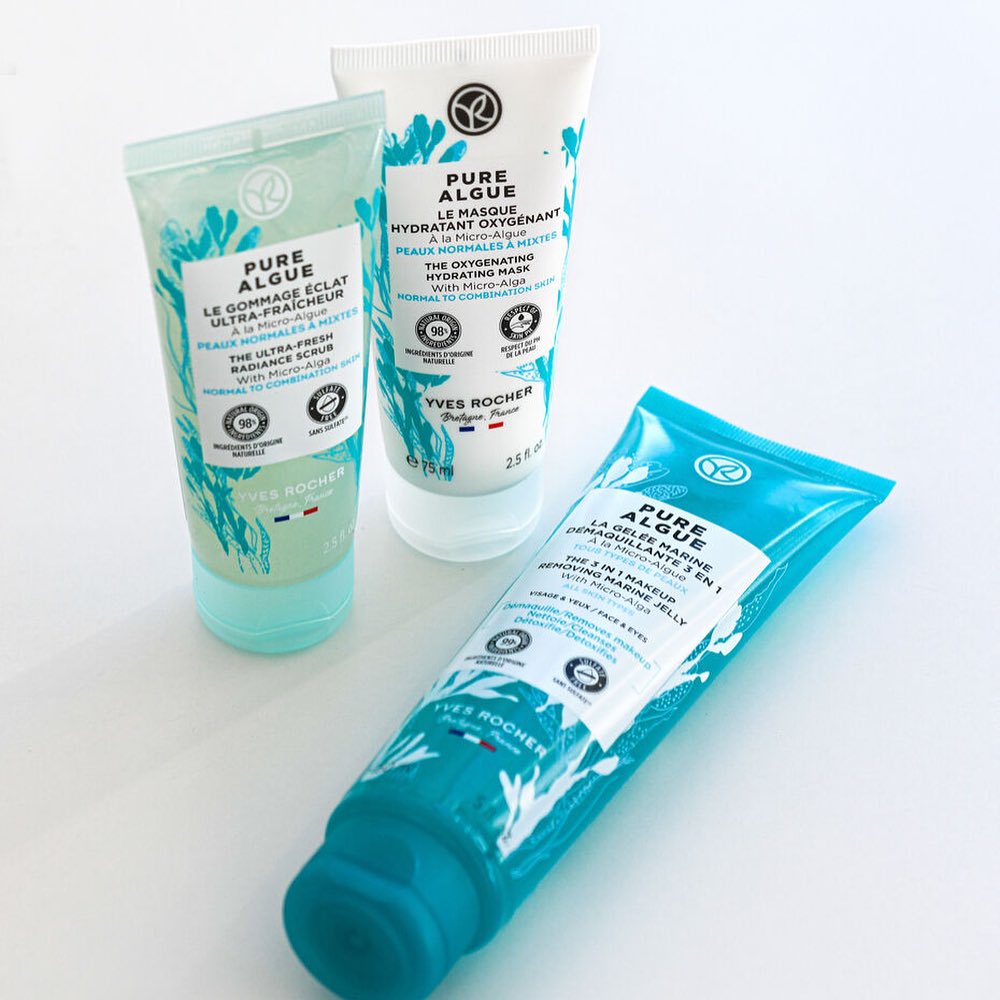 PURE ALGUE mitrinošs skrubis sejai, 75ml