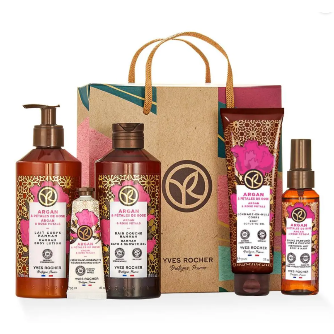 BAIN DE NATURE mitrinošs roku krēms ar dabīgu Arganas eļļu un Marokas rozes ekstraktu, 30ml