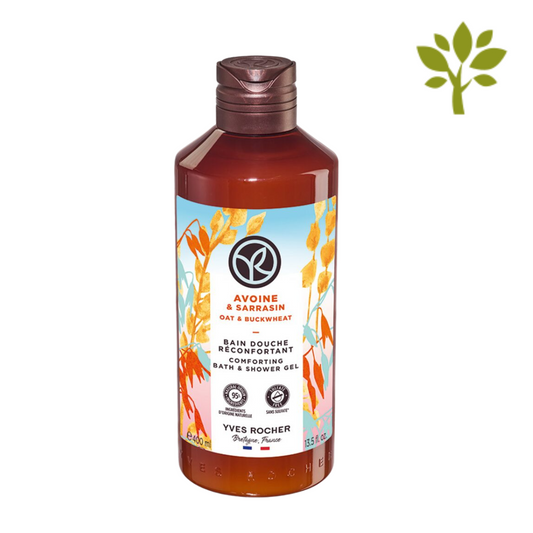 BAIN DE NATURE dušas gēls ar dabīgu auzu un griķu ekstraktiem, 400ml
