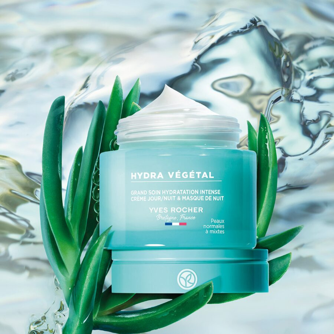 HYDRA VEGETAL universāls mitrinošs krēms- nakts maska ar dabīgu Edulis auga ekstraktu, 75ml