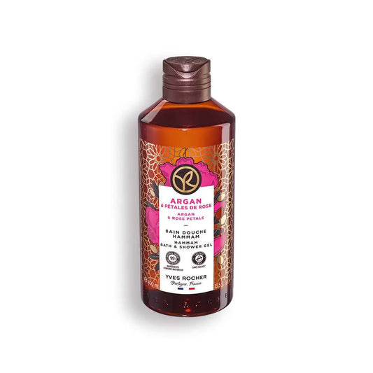 BAIN DE NATURE dušas gēls ar dabīgu Arganas eļļu un Marokas rozes ekstraktu, 400ml