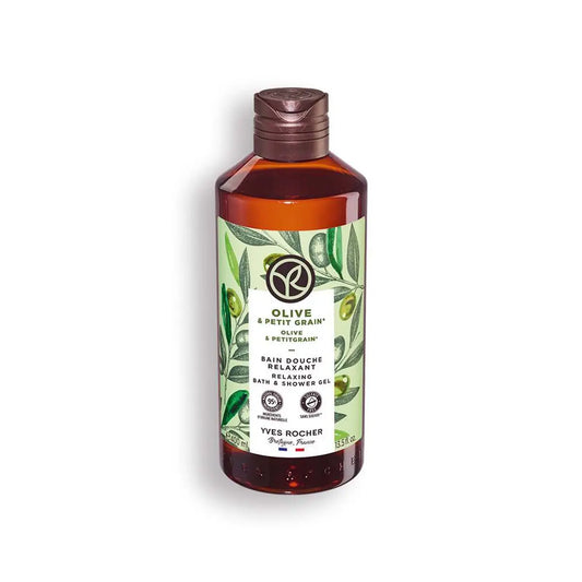 BAIN DE NATURE dušas gēls ar dabīgu petitgreina eļļu un olīvu ekstraktu, 400ml