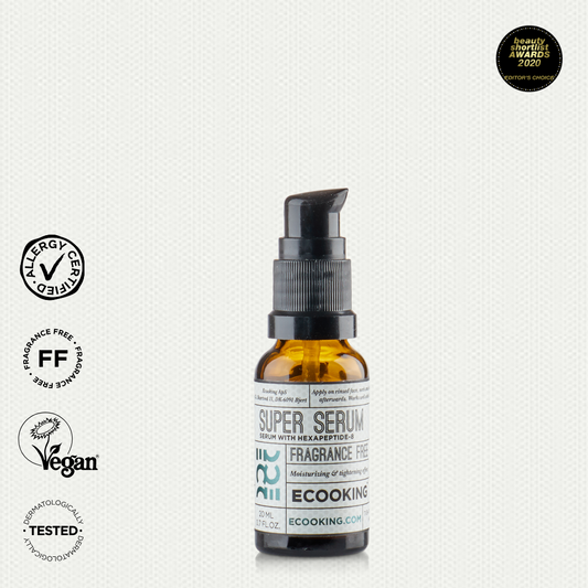 ECOOKING SUPER SERUMS, nostiprinātai un izlīdzinātai ādai, hipoalerģisks 20ml