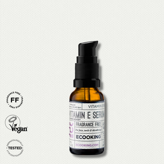 ECOOKING E VITAMĪNA SERUMS bez smaržvielām, mitrinātai un nomierinātai ādai, 20ml