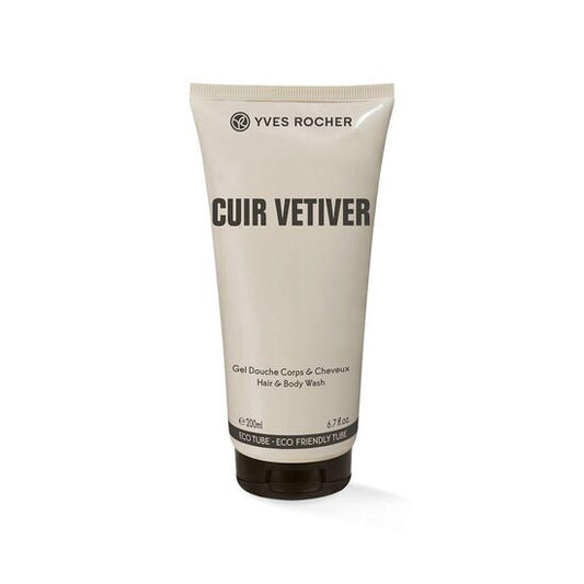 CUIR VETIVER vīriešu parfimēts gēls-šampūns,  200ml